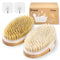 CKeep Shower Body Brush for Dry and Wet Brushing, 2PCS Bath Body Scrubber with Soft and Stiff Bristles, for Exfoliating Skin and Soft Scrub, Suitable for Men and Women.